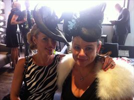 Clare and Vicki at the LEXUS Design Marquee...