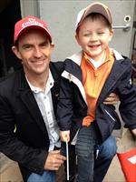 Dwayne Dunn and Lachlan Hawkes at the Melbourne Cup Parade