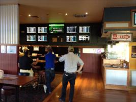 Everyone in the Westbrook tavern after the Hawkes Racing trained Greenedge wins at Ballarat
