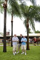 Team Hawkes inspecting yearlings at the Magic Millions Sales (photo by www.sportpix.com.au)