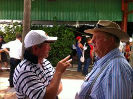 John talks with Les Tinkler at the sales