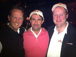 Michael and Wayne with Singapore trainer Michael Freedman