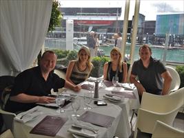 Wayne, Jane, Clare and Michael in Auckland at Euro for lunch ahead of the Ready To Run 2yo sales