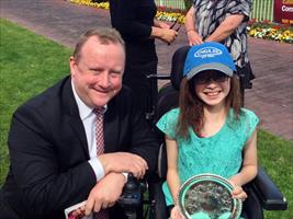 Wayne with Amber Jensen Ambassador for Riding For the Disabled