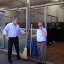 After Headwaters win on Saturday John & Peter Orton back at stables doing what they do best !!!