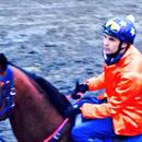 Dwayne Dunn back in the saddle... Will try and make a good track work rider out of him yet !!!