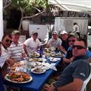 Hawkes Racing Tour Qld 2011 lunching at Sanctuary Cove