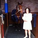 Jane Barham with her filly Jolie Bay at Randwick after her G2 win