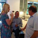 Afternoon at the Hawkes' - Jane Hawkes chats with Dom Sita and Tony Amadei