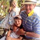 Matilda and Lachlan happy to be at Magic Millions yearling sales with their Grandpa