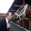 Michael and All Too Hard showing Bromance after his win in The ALL AGED Stks