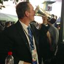 Winners are grinners Michael enjoying the Champagne out of Zephyrons @Channel7 Premiers Cup @BrisRacingClub Doomben